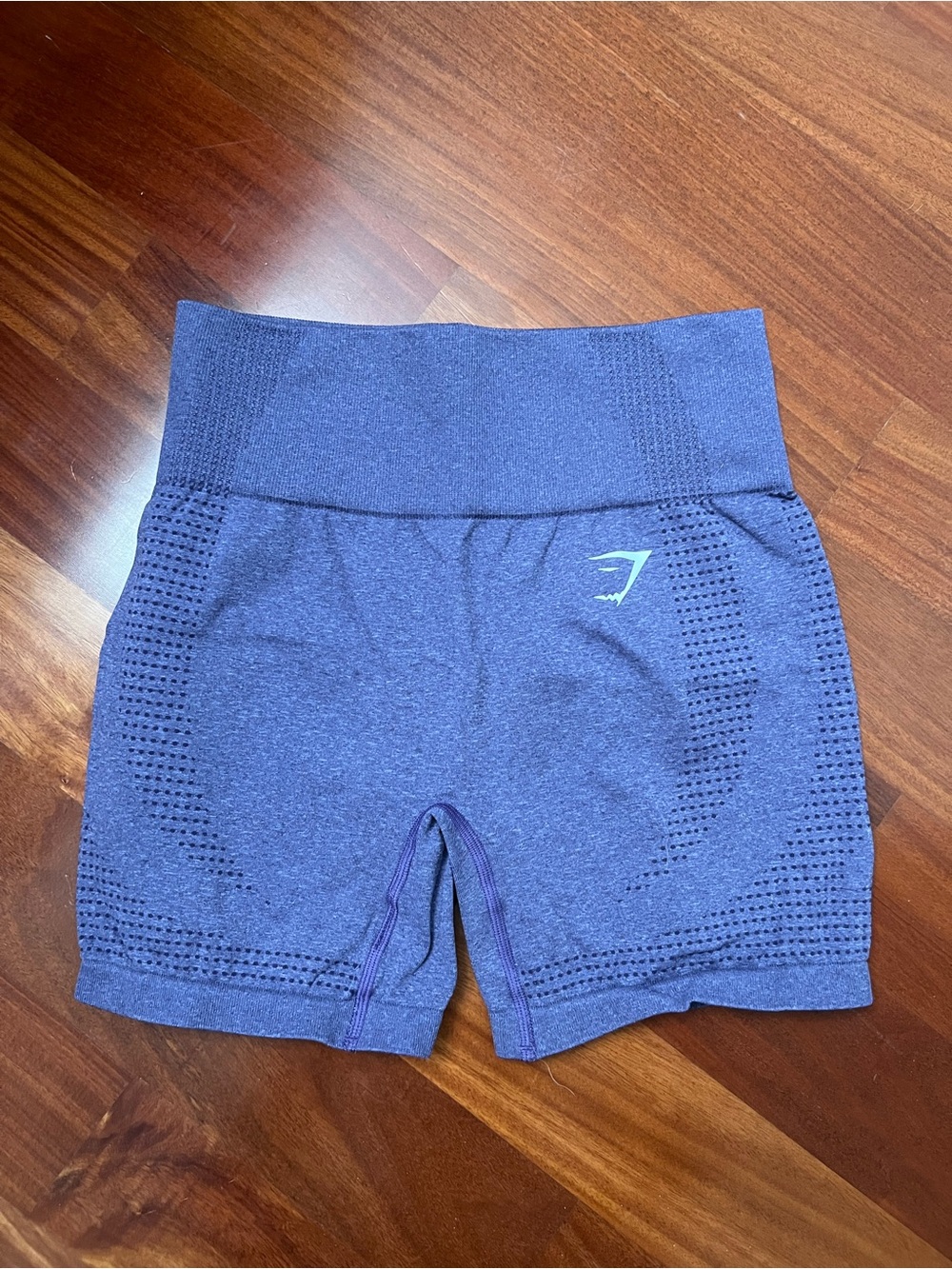 Gymshark Seamless High-Waist Purple Bike Shorts